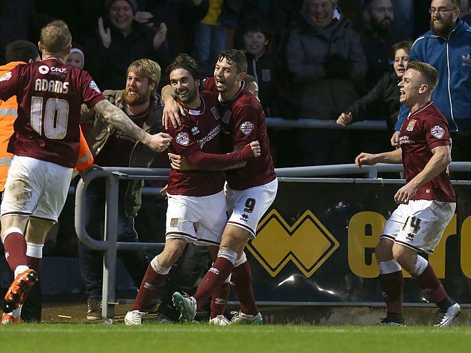 January 9, 2016 - MK were a Championship side when they arrived at Sixfields, and needed a late equaliser to set up a reply (which Town lost). Both of Town's goals were scored by Ricky Holmes