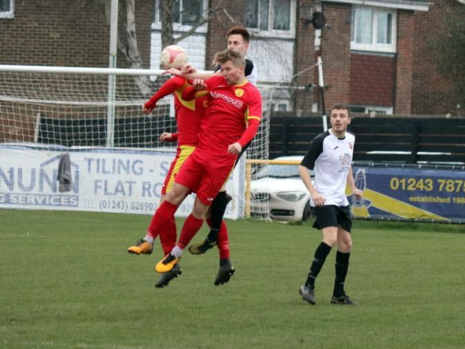 Pagham take on Newhaven at Nyetimber Lane / Picture: Roger Smith