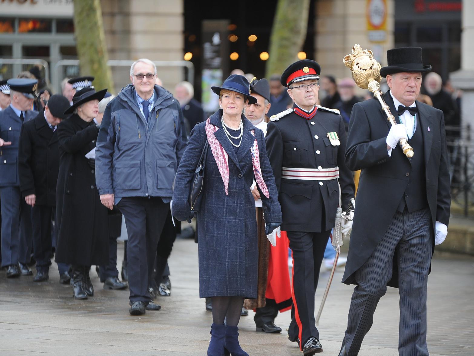 The procession from the Town Hall
