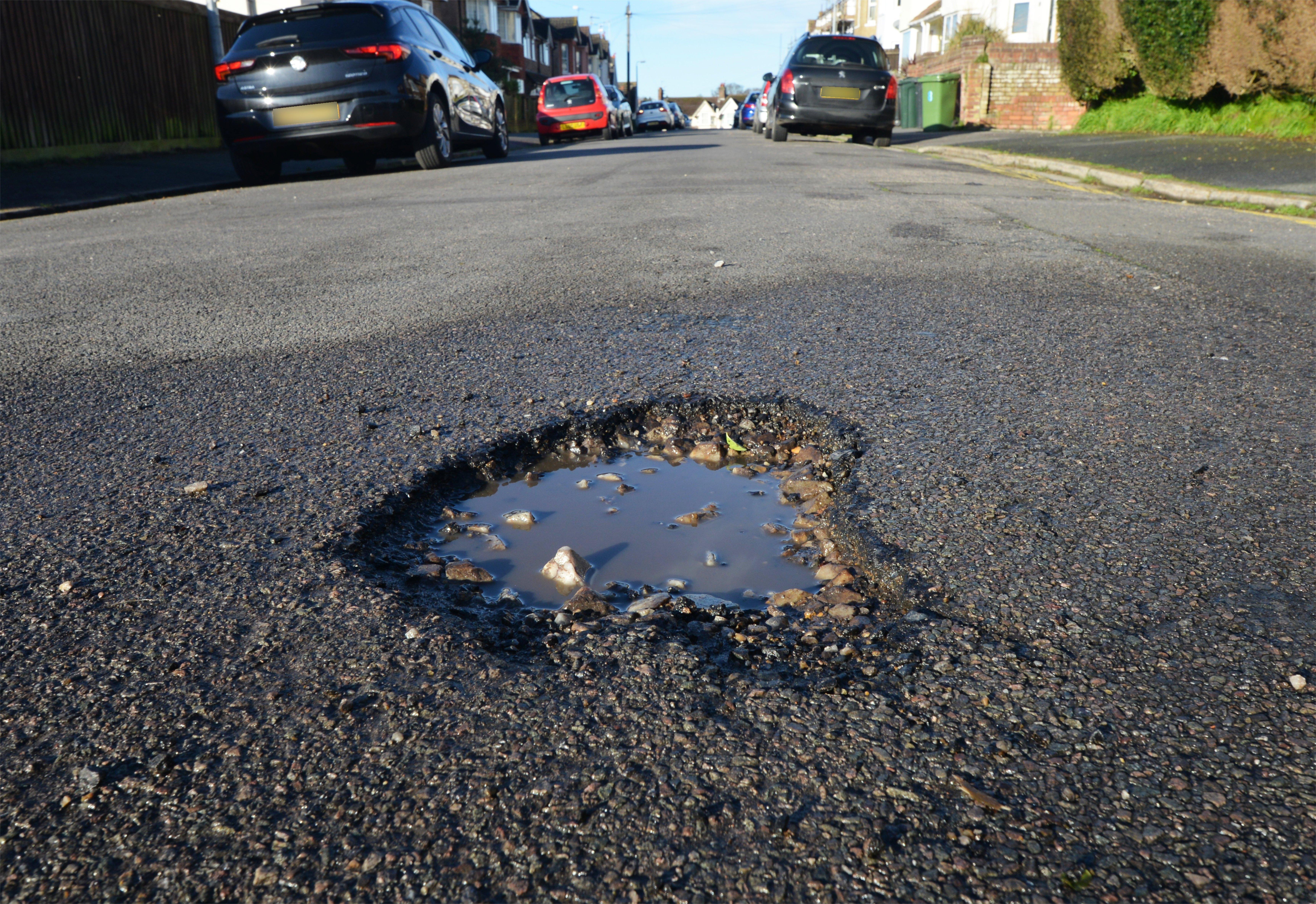 Potholes in Bexhill: Cambridge Road SUS-200128-104032001