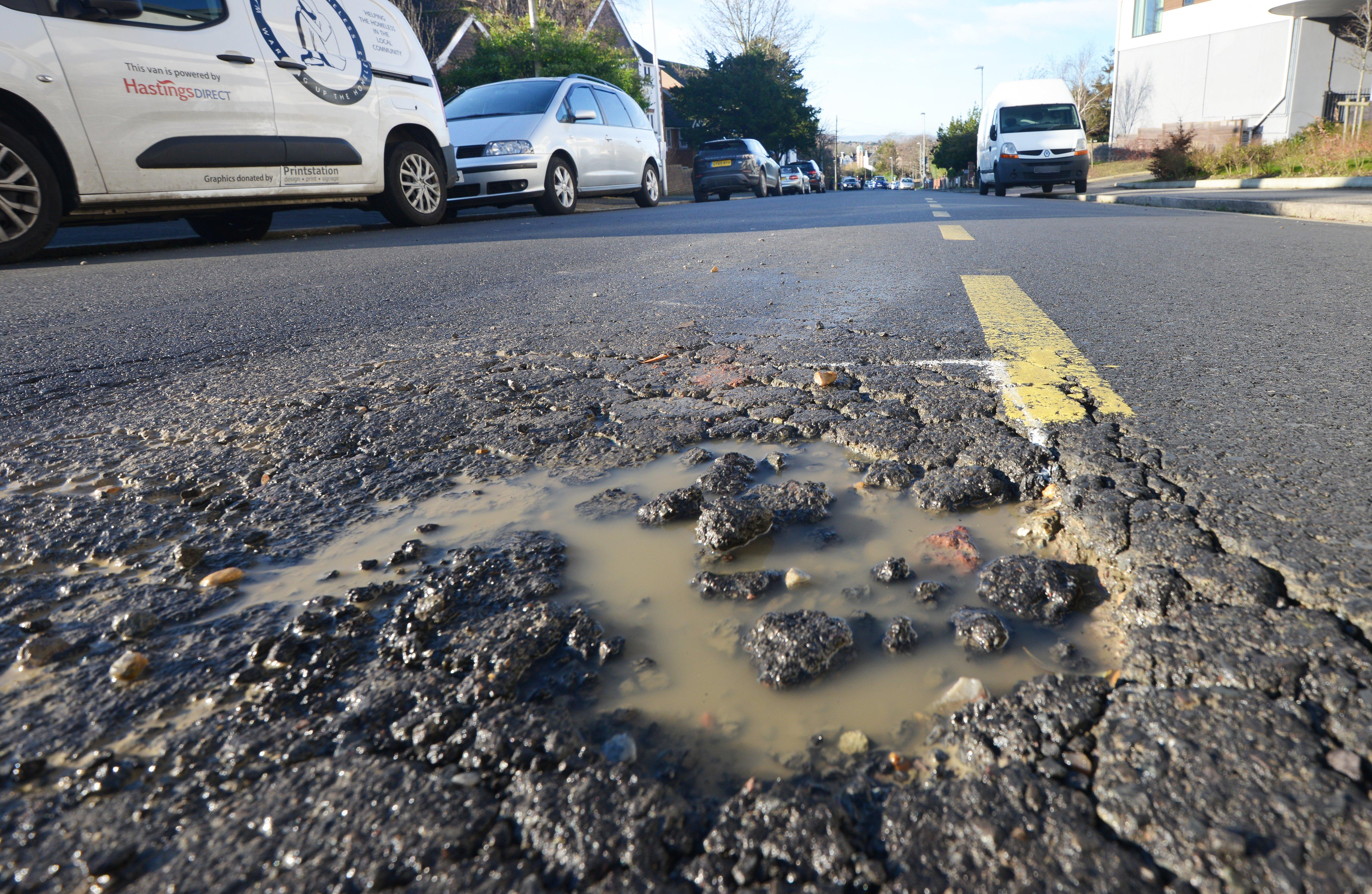 Potholes in Bexhill: Buckhurst Road SUS-200128-104019001