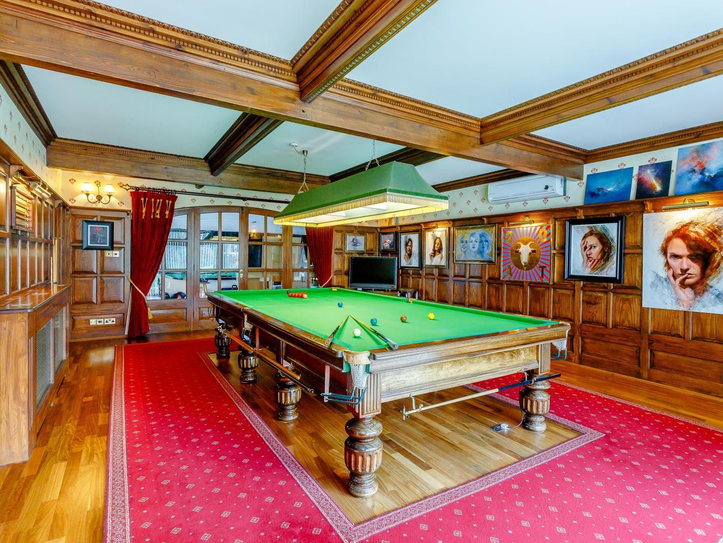 The snooker room. Photo: Fine and Country.