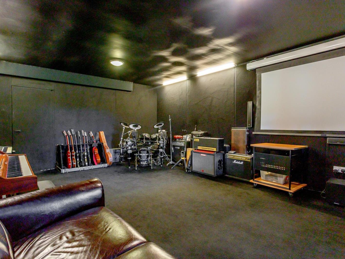 The home cinema is located on the lower floor. Photo: Fine and Country.