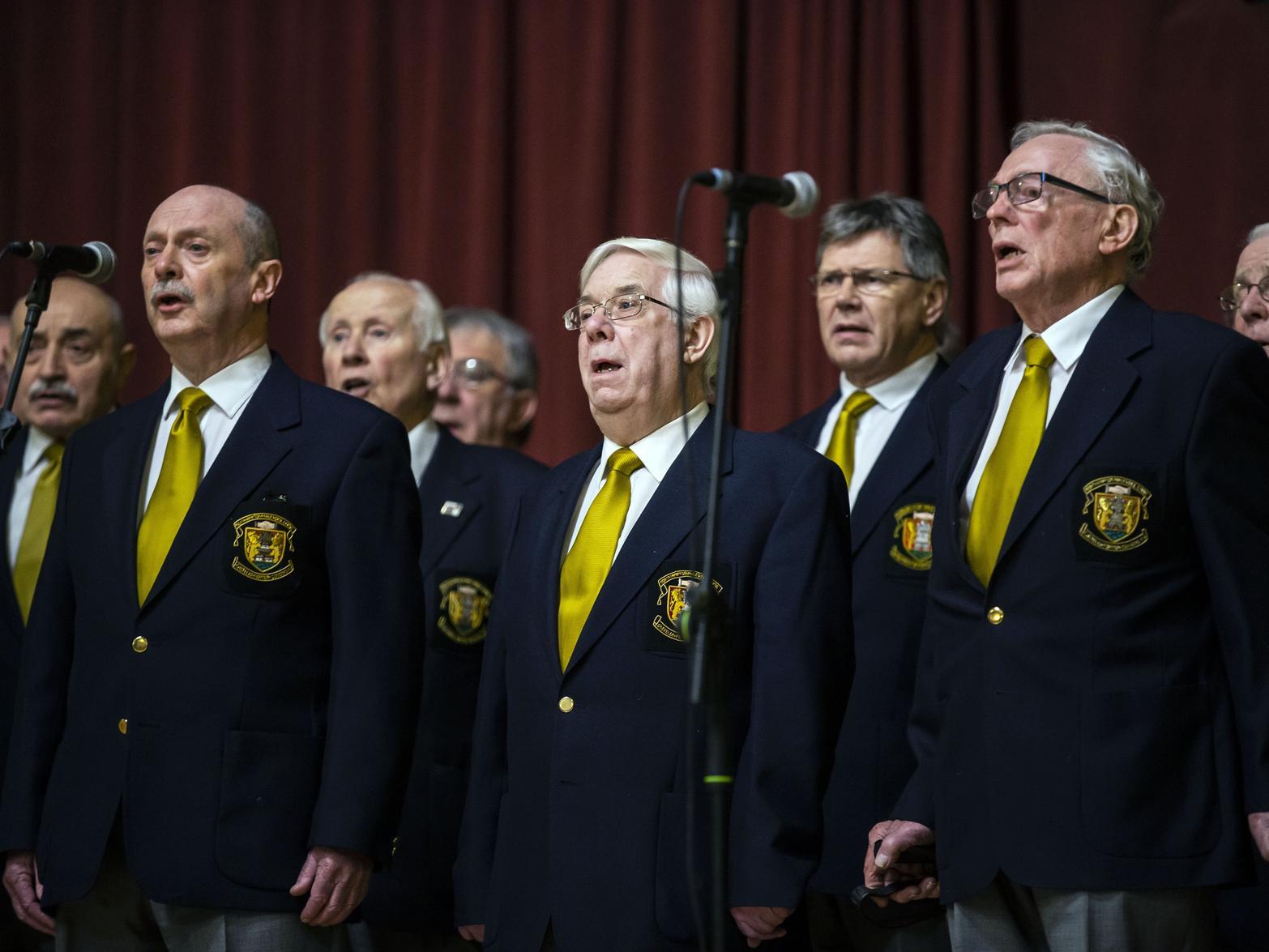 The Northampton Male Voice Choir at the Holocaust Memorial Day service
