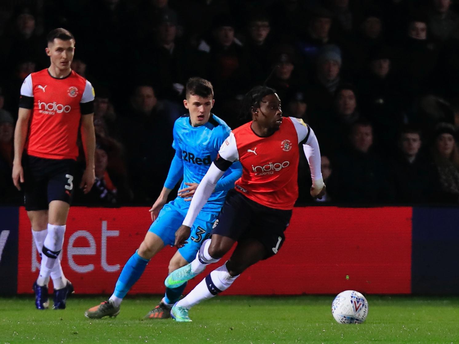 When he scores Luton pretty much always win and that proved the case once more, showing great technique to keep his shot down for an almost instant equaliser. Put in a real shift as he got about the pitch for the full 90 minutes.