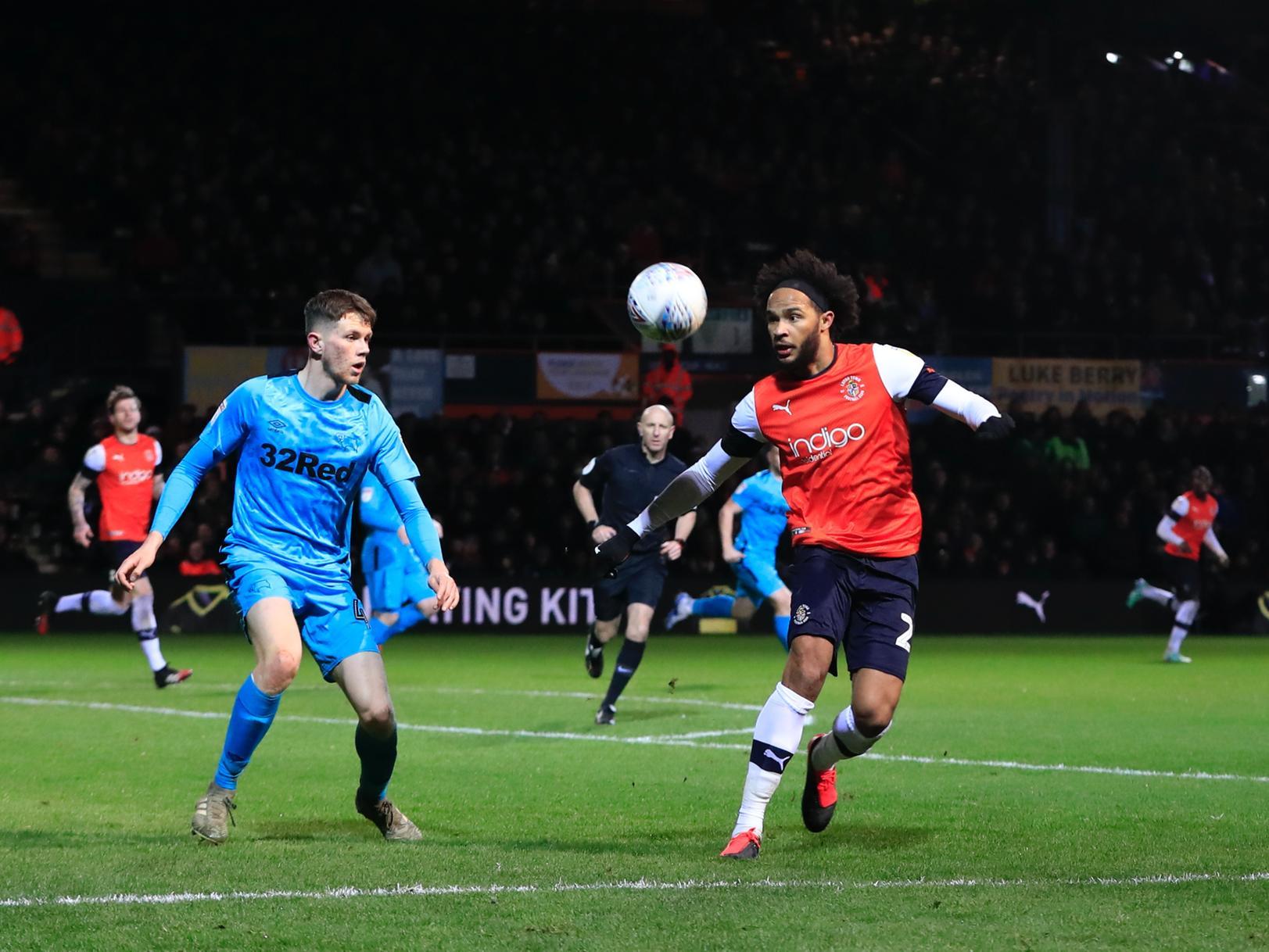 Great to see him back on the pitch as he could prove pivotal in Town's fight to stay up this term. Some good touches allowed Luton to push Derby back, but less said about that late free kick the better.
