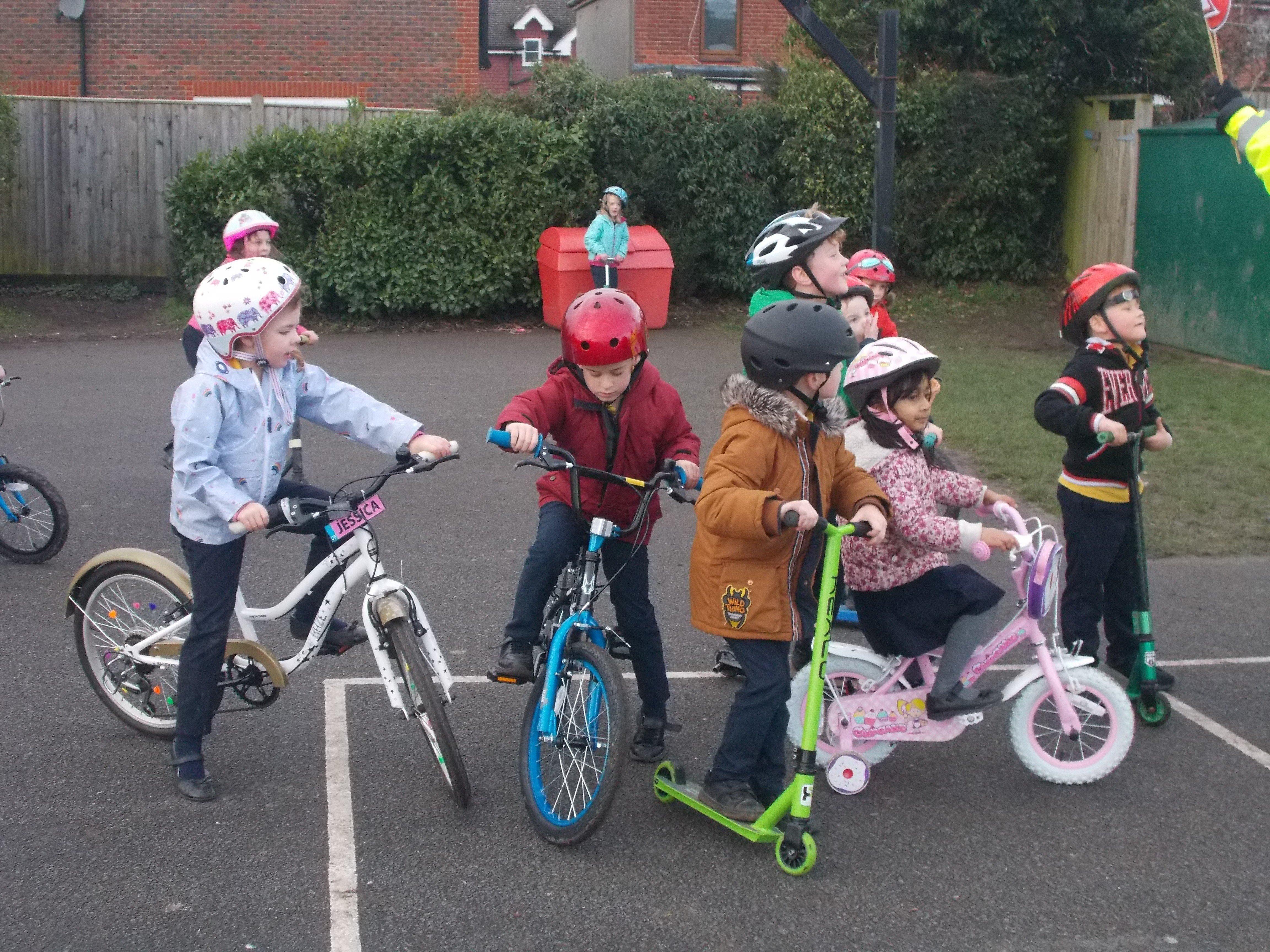 Children took their bikes and scooters to school to launch Upper Beeding Primary School's 'on the move' topic SUS-200129-145427001