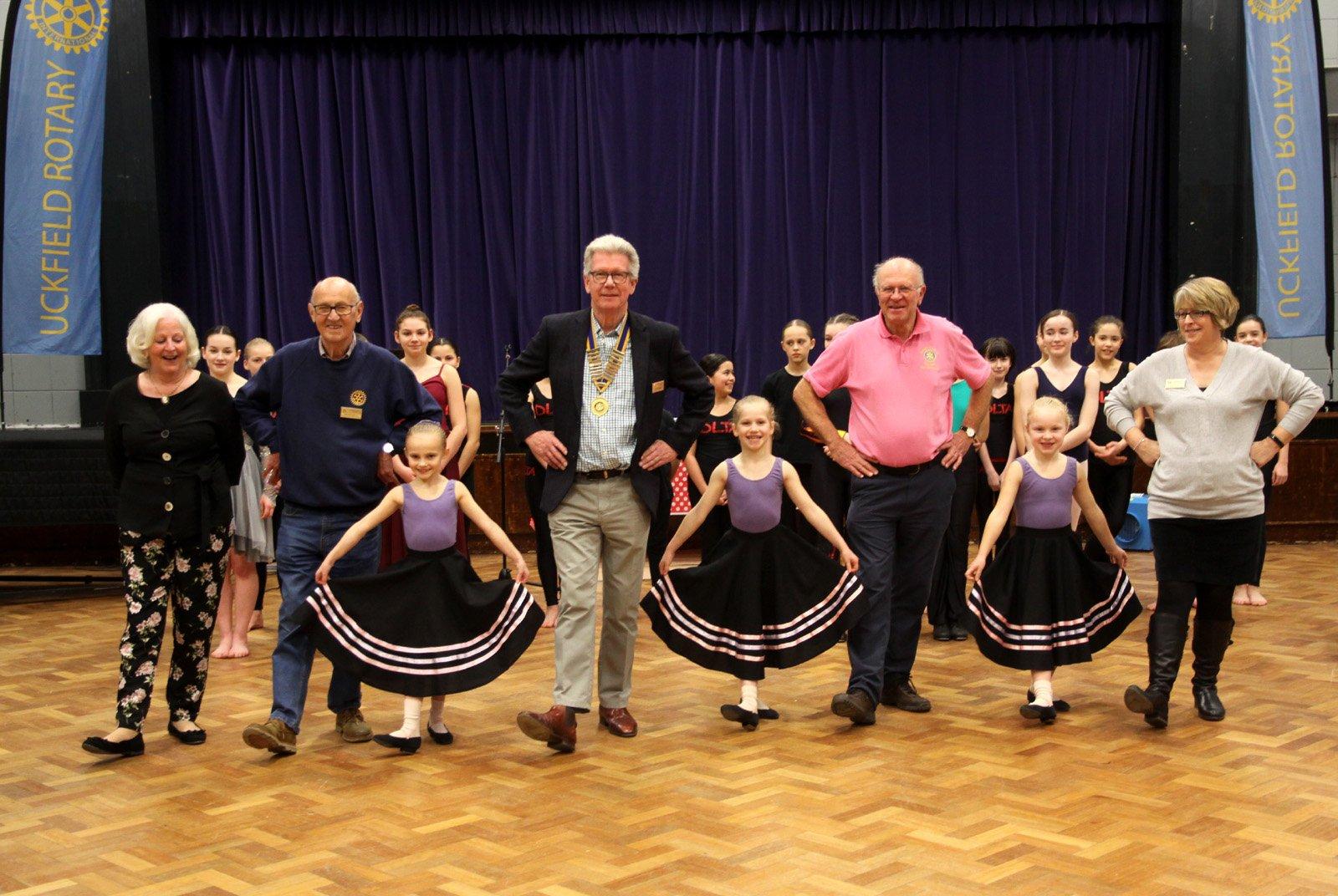 Members joined the dancers at Uckfield Rotary Seniors' Party