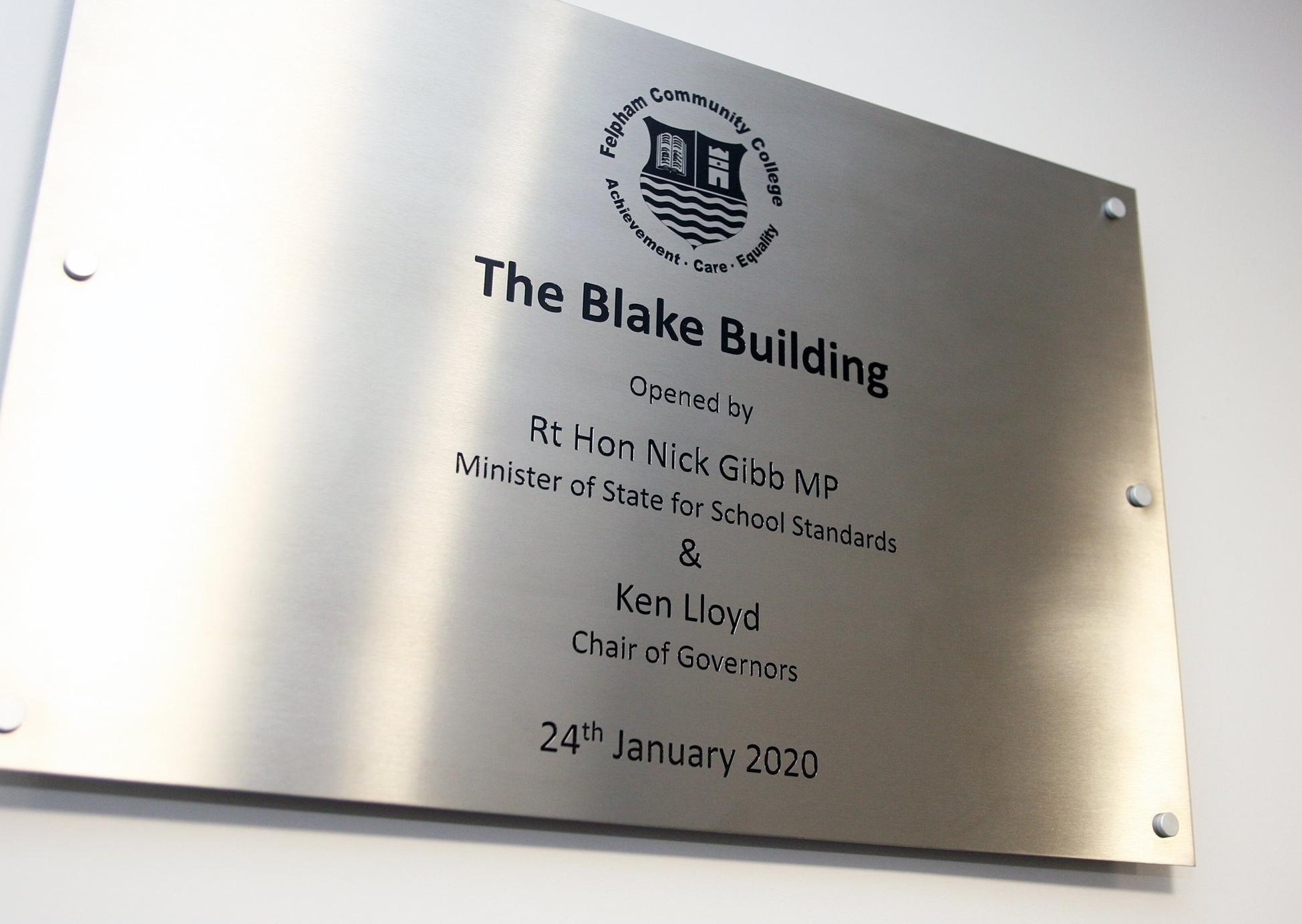 The official opening of the new Blake Building