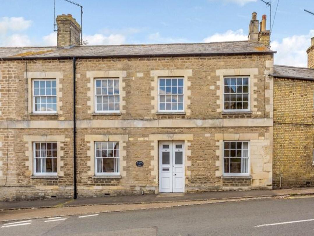 This Catholic presbytery in Oundle town centre has high ceilings, sash windows, fireplaces and a beautiful tiled entrance hall. Its priced at 525,000 and has three bedrooms plus an annex.