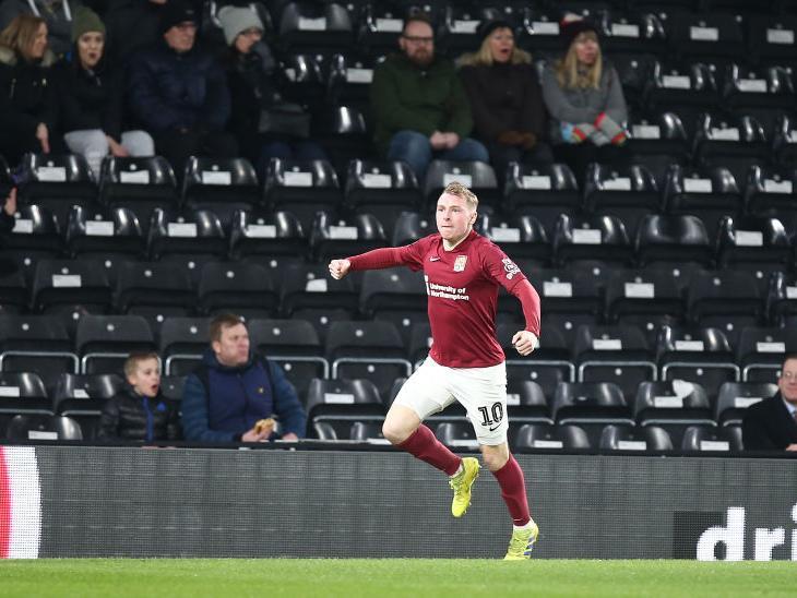 Arrived right on cue to get Town back into the game with a nice first-time finish, though it proved a false dawn as the Rams quickly made it 3-1. Home side's neat possession play largely kept him on the back foot... 7