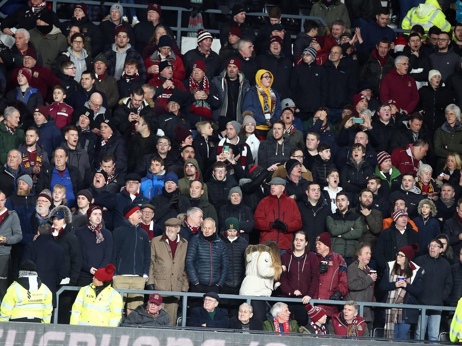 The Town fans who made the trip saw their team lose 4-2 to Championship side Derby