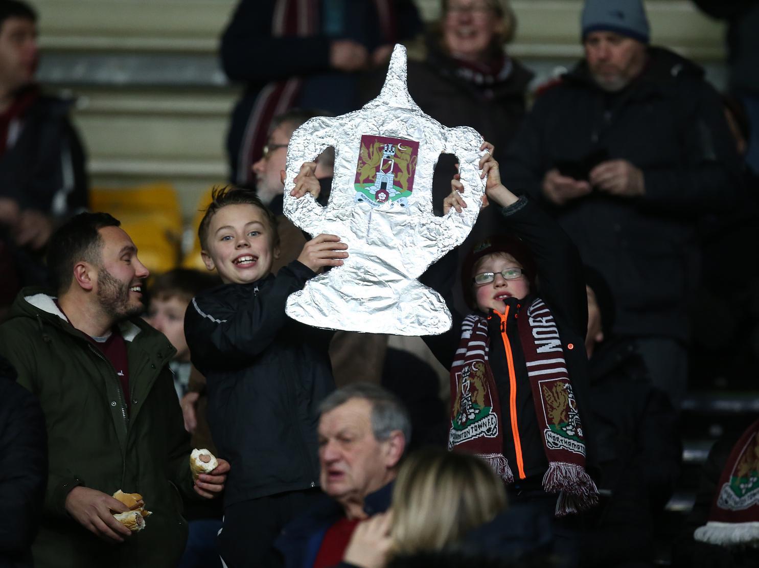 There were plenty of young Cobblers supporters in attendance