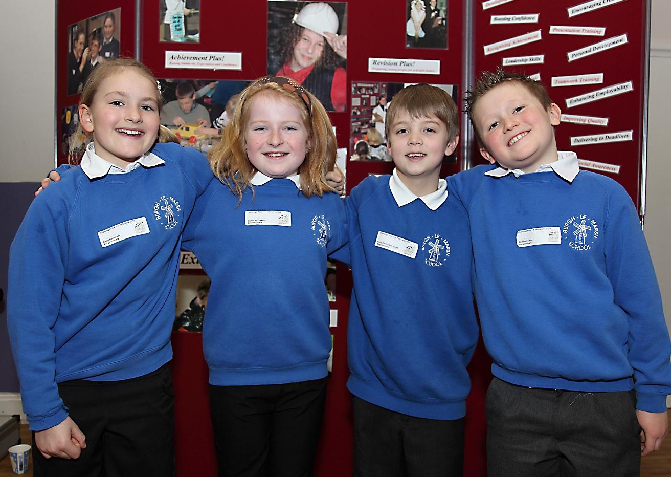 Pictured (from left) Emily Sanderson, Sophie McCraken, Finlay Chatterton-Smith and Cameron Foster.