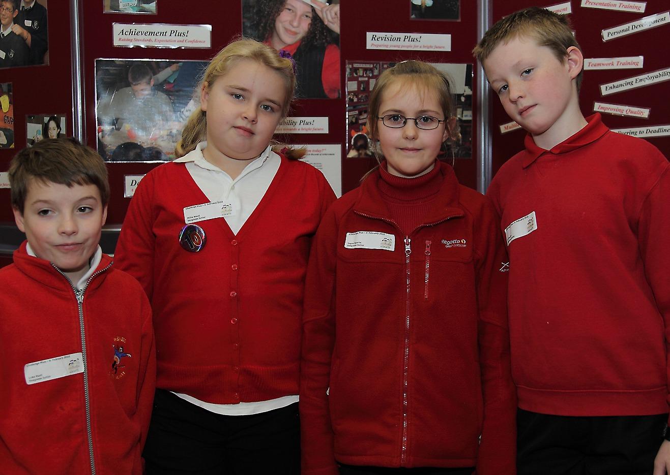 Pictured, from left, Luke Hunt, Millie Ward, Tegan Sparks and Lee Rawlin.