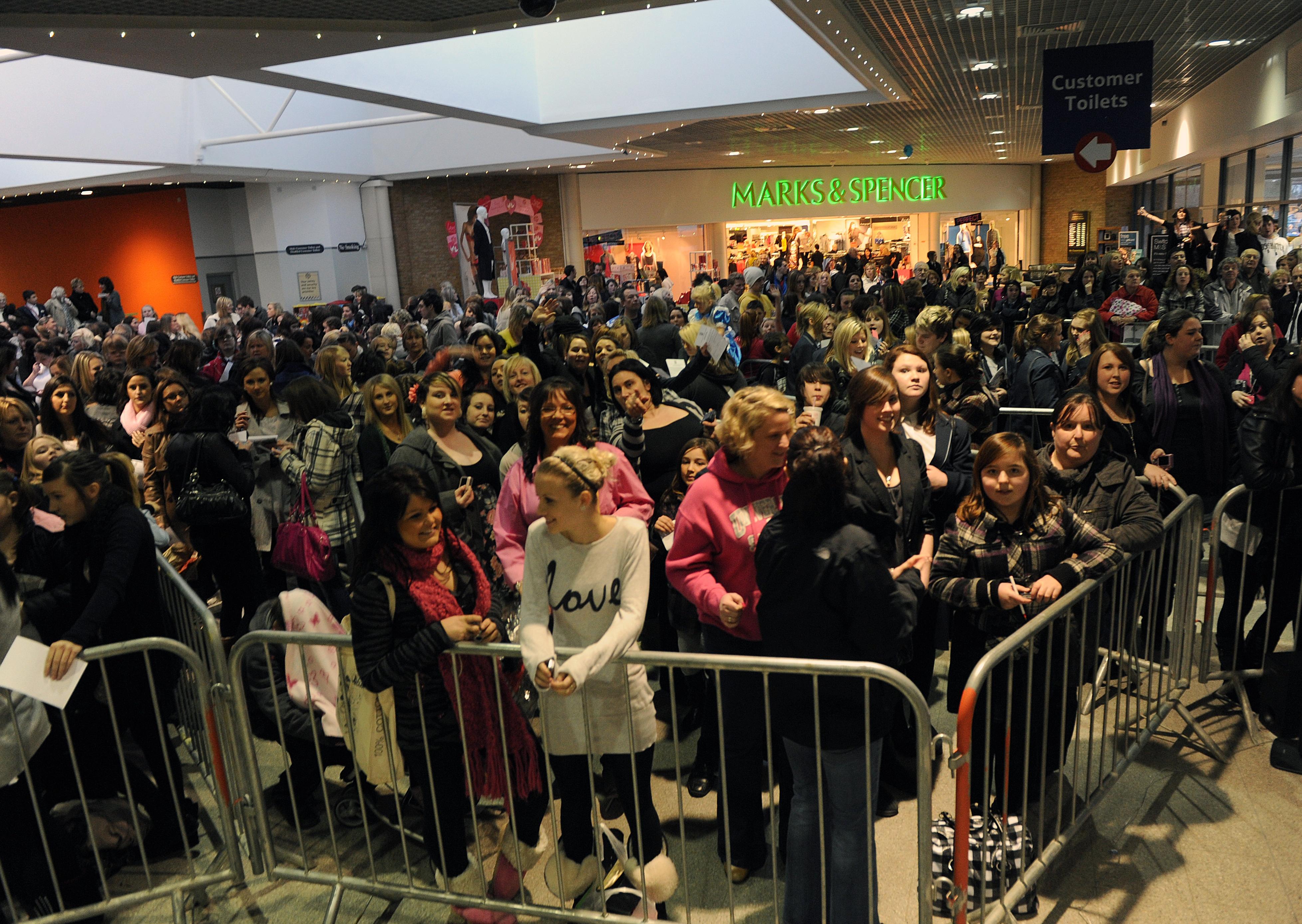 Crowds at the Holmbush Shopping centre. Picture by Stephen Goodger