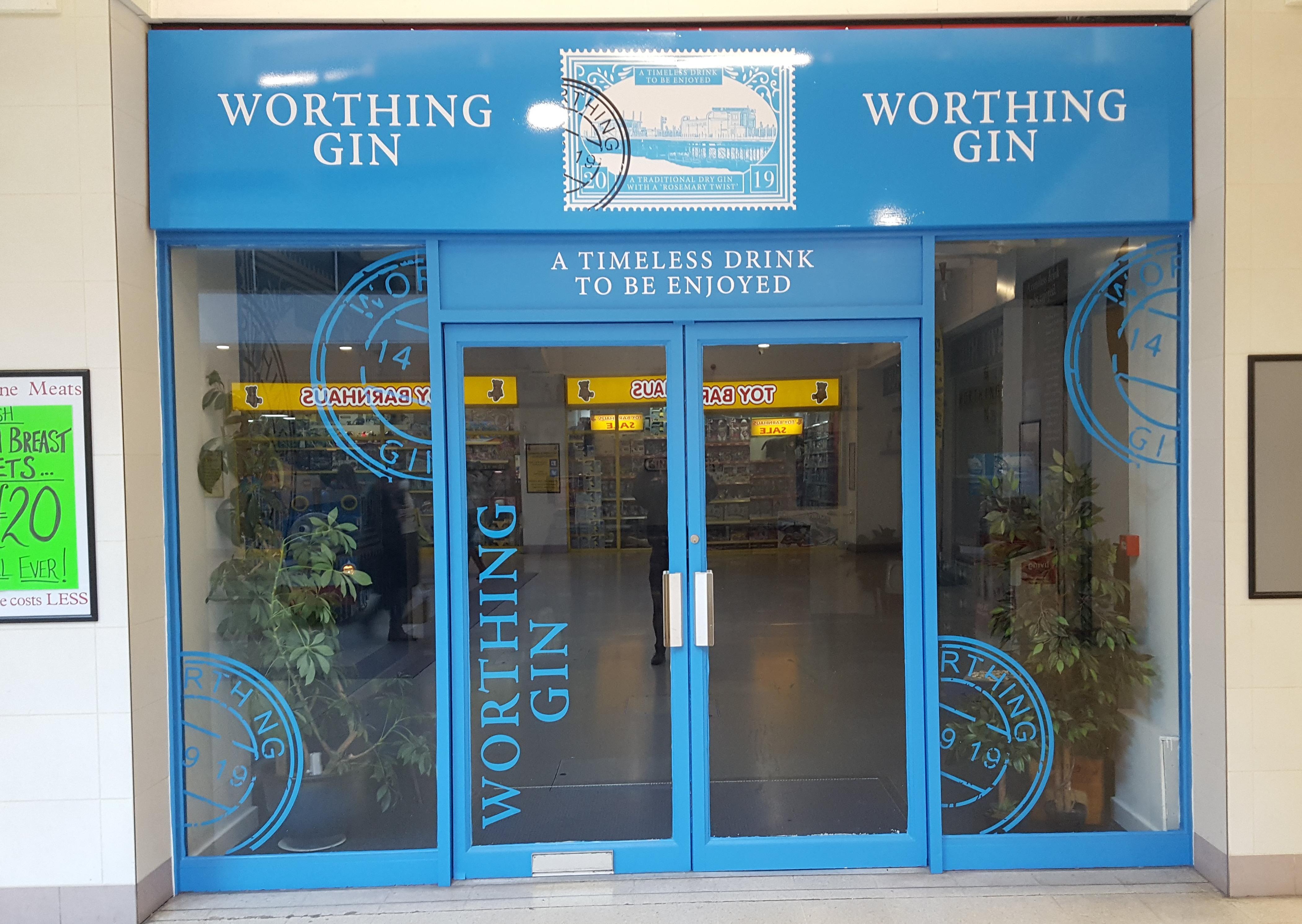 Taking advantage of the festive rush, Worthing Gin opened in the Guildbourne Centre shortly before Christmas last year