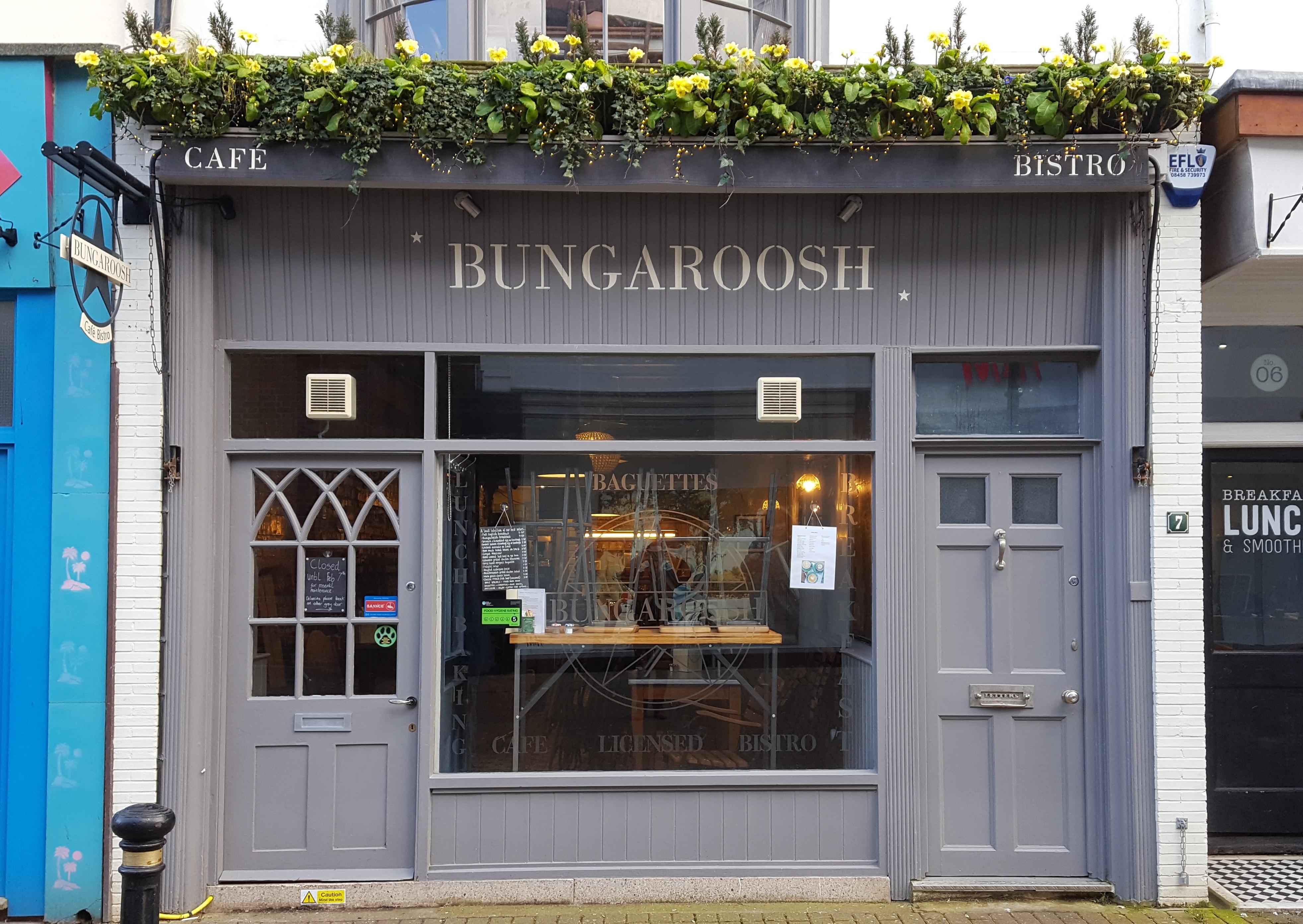 Bungaroosh Café Bistro has been serving diners in Bath Place since February 2019