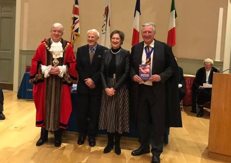 Edward Millward-Oliver and Emma-Jane Wyatt won the Civic Award for their organisation of the Bernstein in Chichester event.
