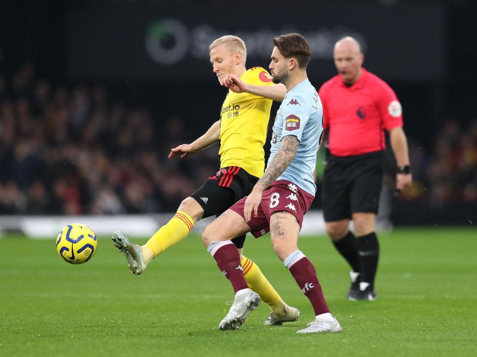 Busy in the first half, making a nuisance of himself in midfield. Tangled with Davy Propper just before half time but escaped a card. Not so lucky after 63 minutes, getting his yellow after fouling Maupay