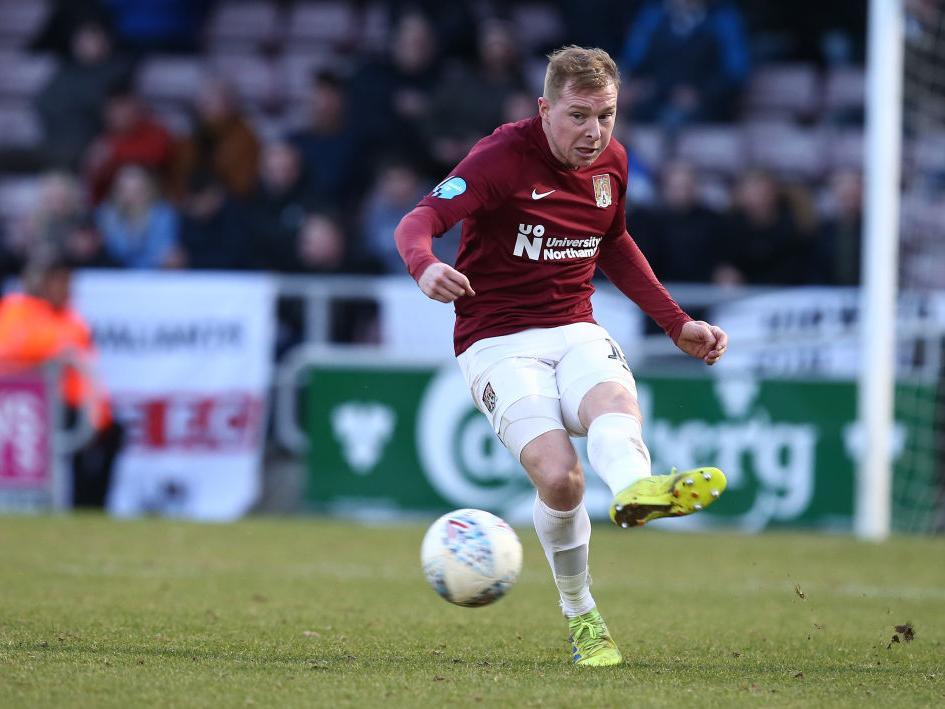 Cobblers' best chance of the game fell to the right man but he side-footed just the wrong side of the post when goalless. Also had a stinging volley tipped over by Brown and one or two of his crosses deserved more... 6.5