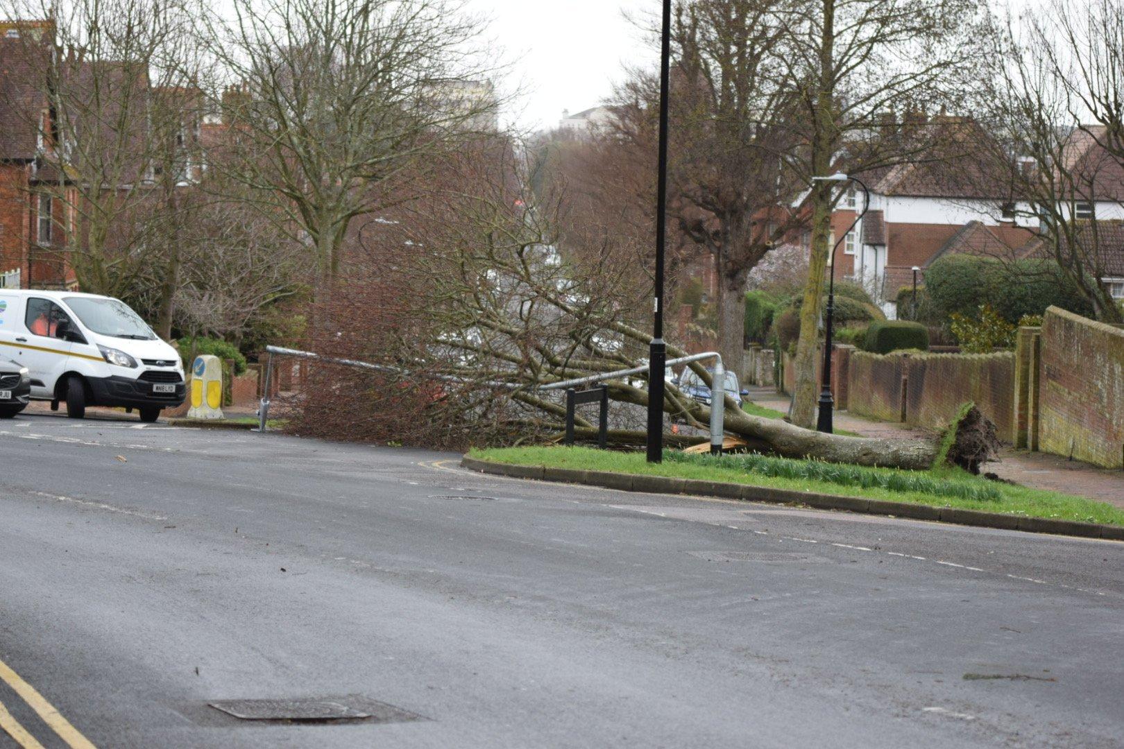 The scenes in Carlisle Road caused by Storm Ciara - Photo by Dan Jessup SUS-200902-123938001