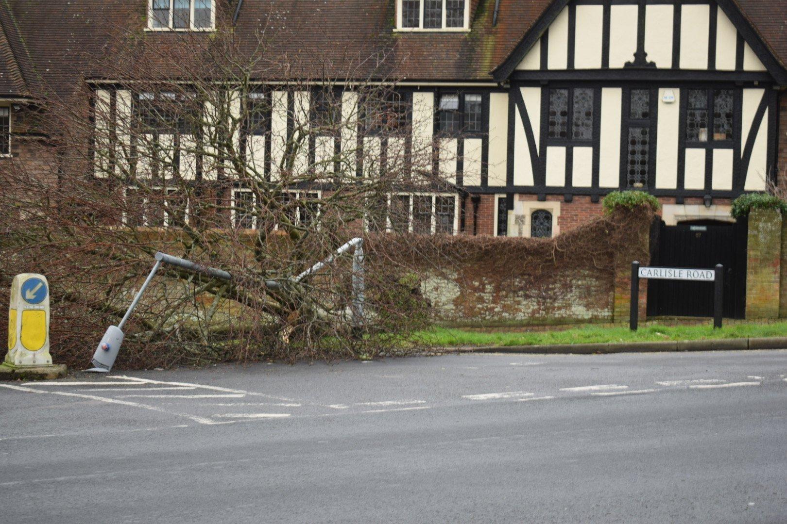 The scenes in Carlisle Road caused by Storm Ciara - Photo by Dan Jessup SUS-200902-123918001