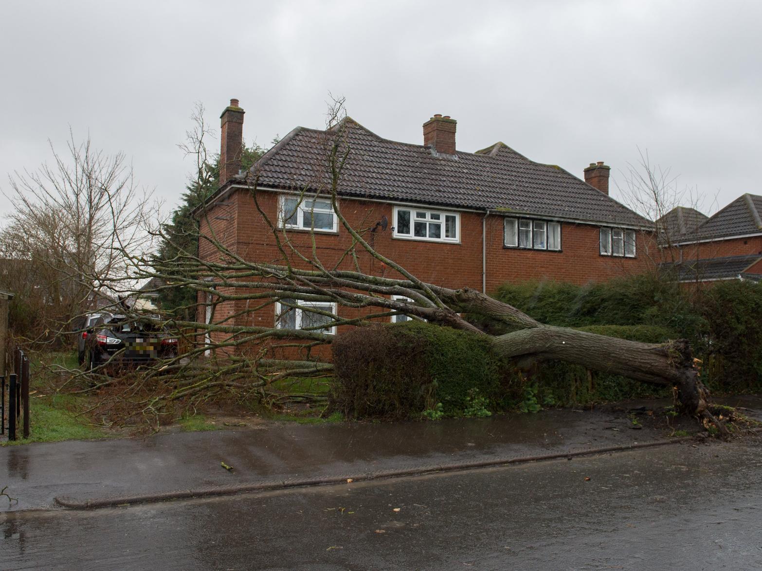 This house in Oak Green, Aylesbury had a lucky escape