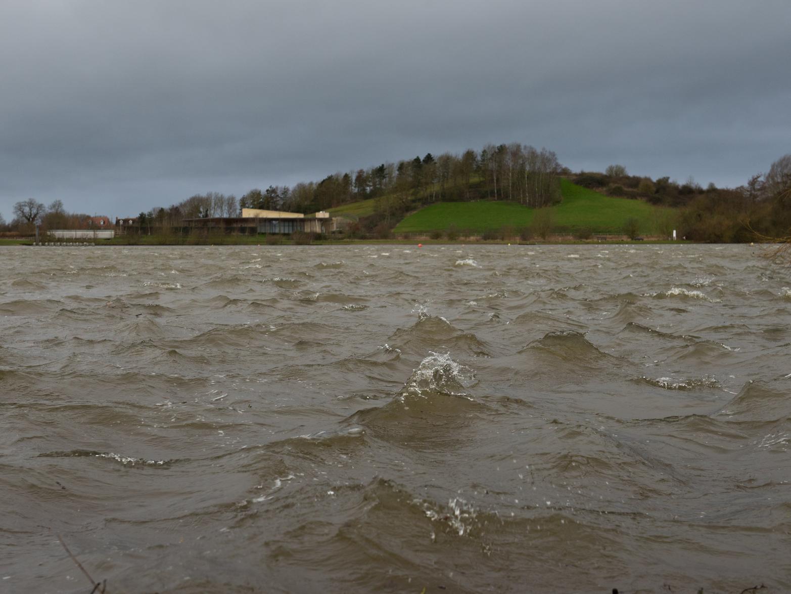 It didn't look like ideal conditions for sailing on Watermead Lake