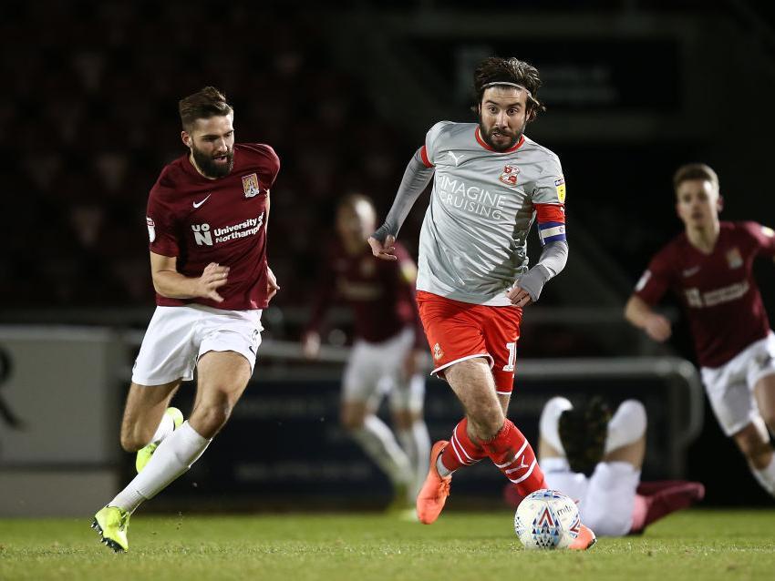His return to the side came in the ball-winning midfield role and he was typically combative in there, breaking up play and ensuring Swindon didn't completely dominate in the middle. Fine last-ditch tackle on Doyle... 6.5