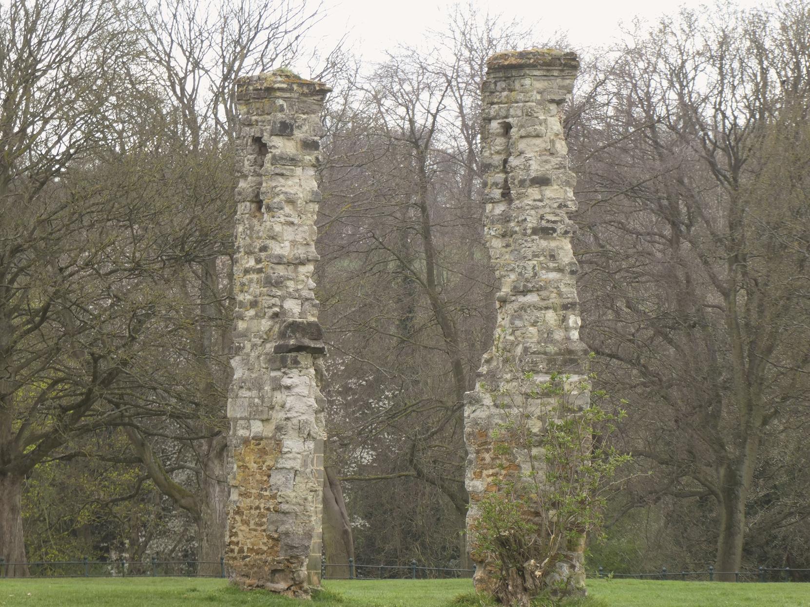 The remains of the medieval village of Abington in Abington Park. Photo: Amberley Publishing