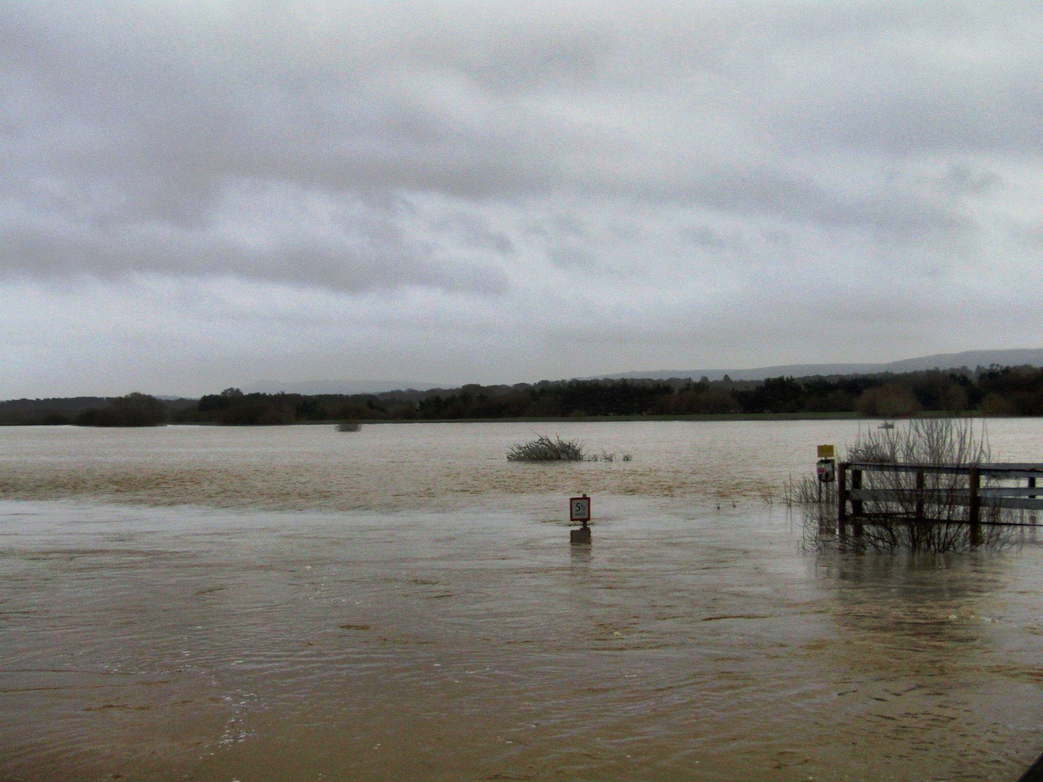 Flooding in Pulborough. Photo by Cynthia Caddell