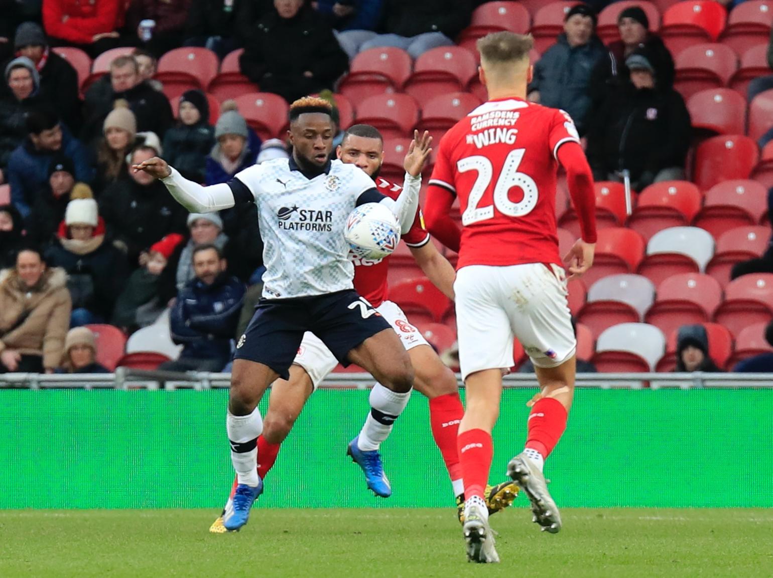 Annoyed the hell out of the Boro back-line as they often resorted to fouling him in dangerous areas. Intelligently picked out Mpanzu twice, while one 50-yard recovery run and sliding challenge showed the commitment on display.
