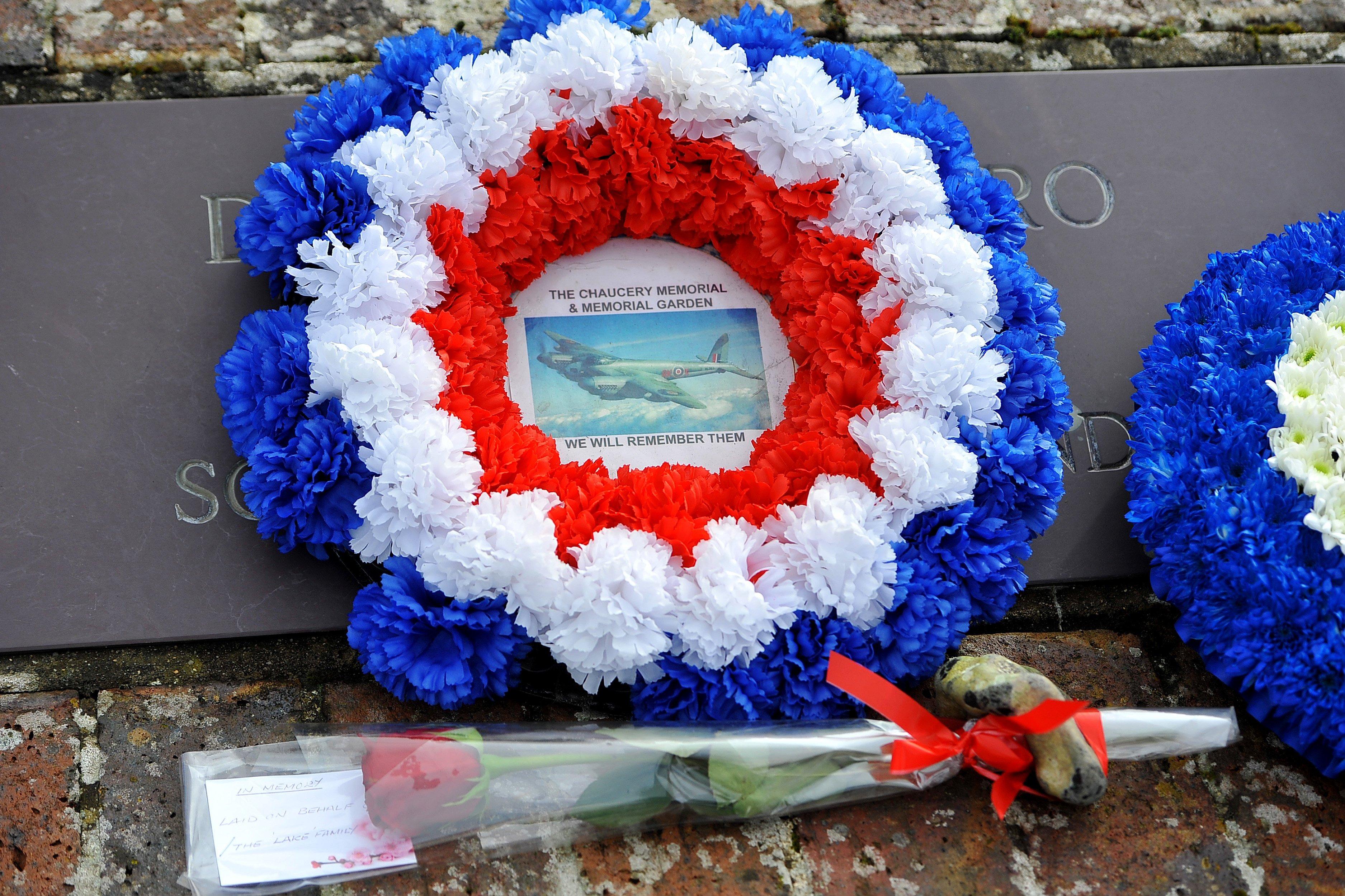 Service to mark the 75th anniversary of Rustington's only wartime plane crash and the 10th anniversary of the Chaucery Memorial in Chaucer Avenue. Pictures: Steve Robards SR20021702