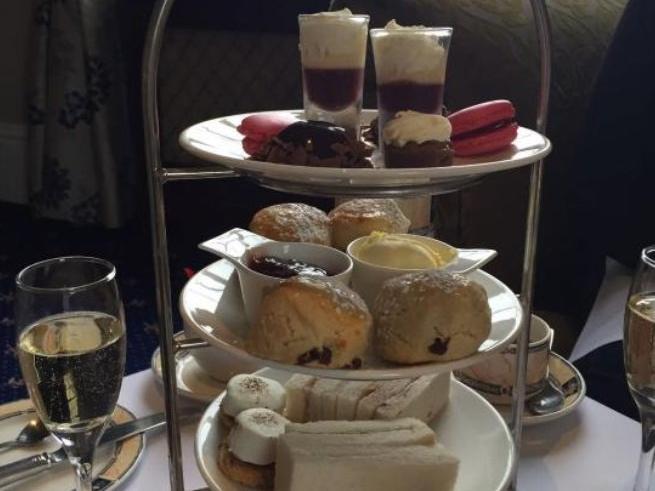 Afternoon tea at Whittlebury Hall. Murray's, the restaurant at the hotel and spa, has made it onto the list.