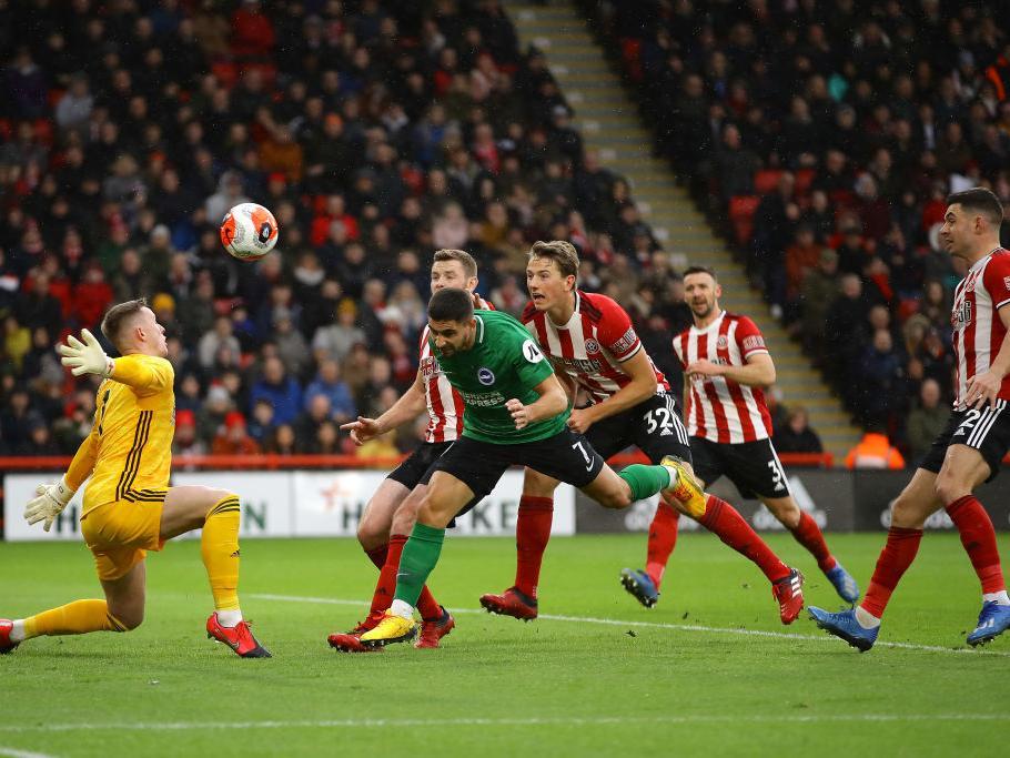 Neal Maupay heads home for Brighton