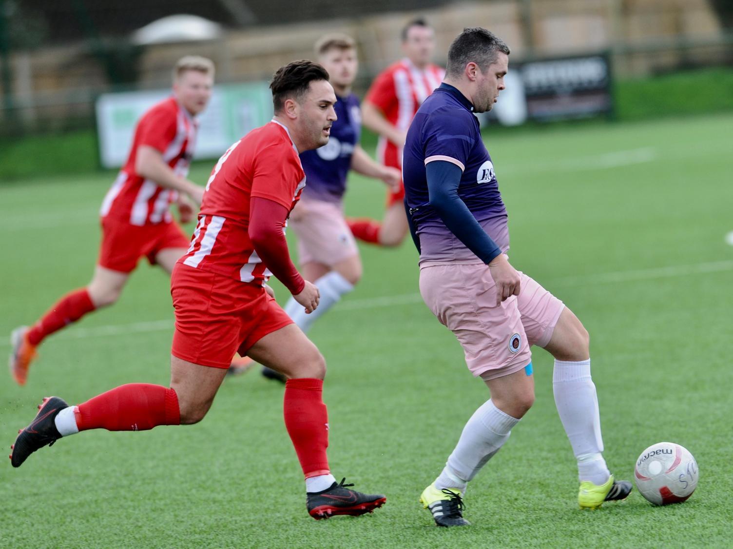 Action from Steyning Town v Alfold