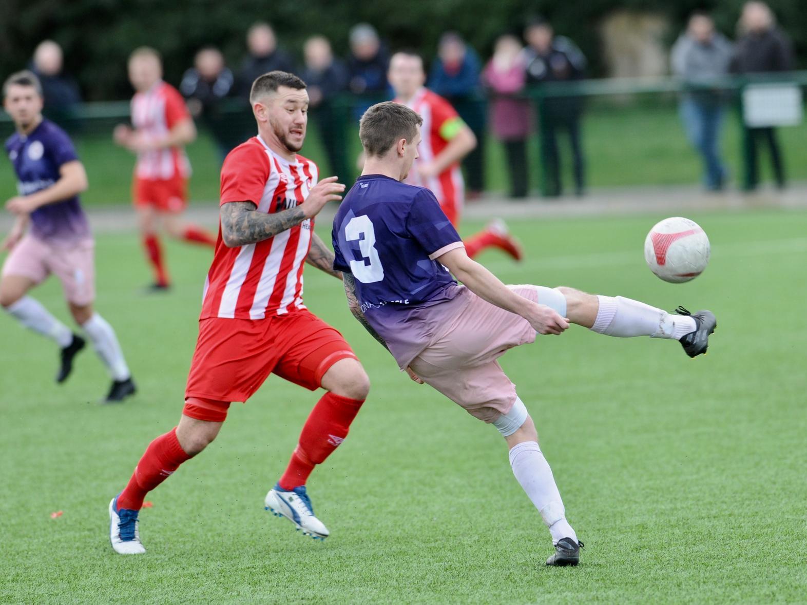 Action from Steyning Town v Alfold