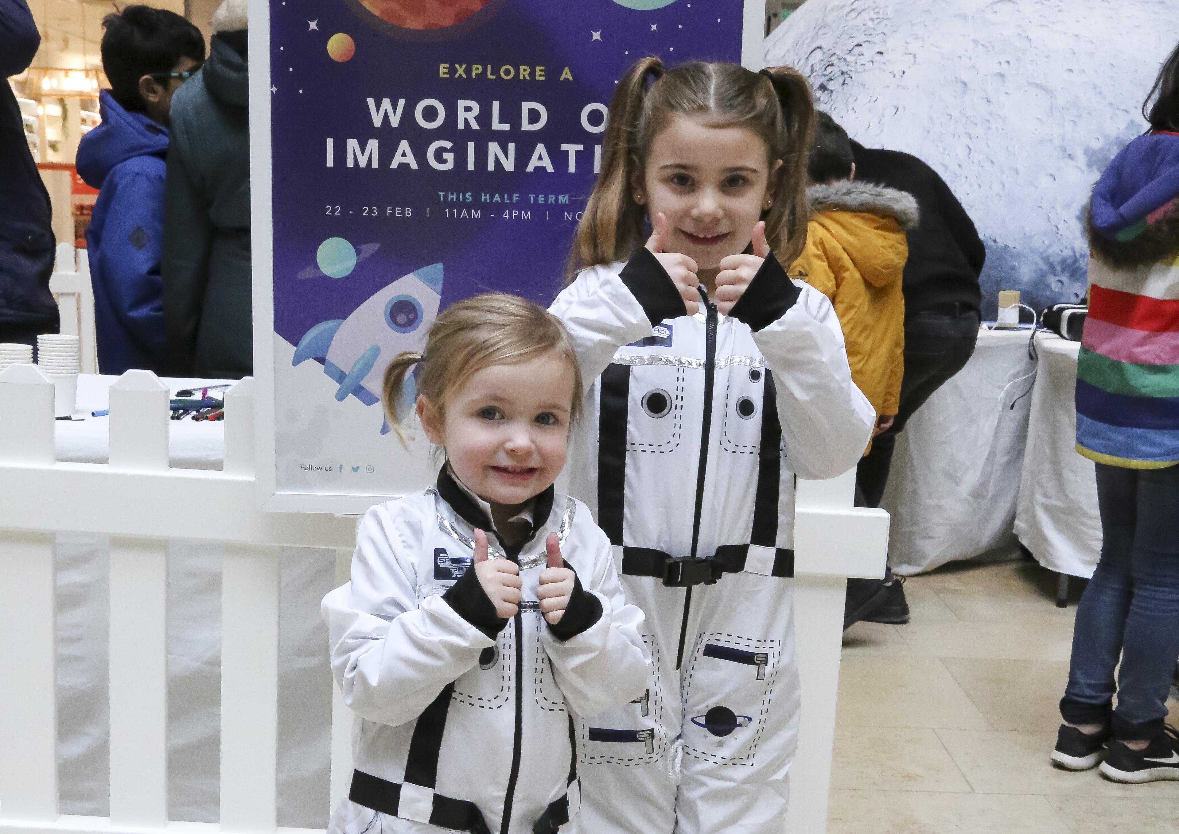 A World of Imagination space-themed event at Queensgate in Peterborough