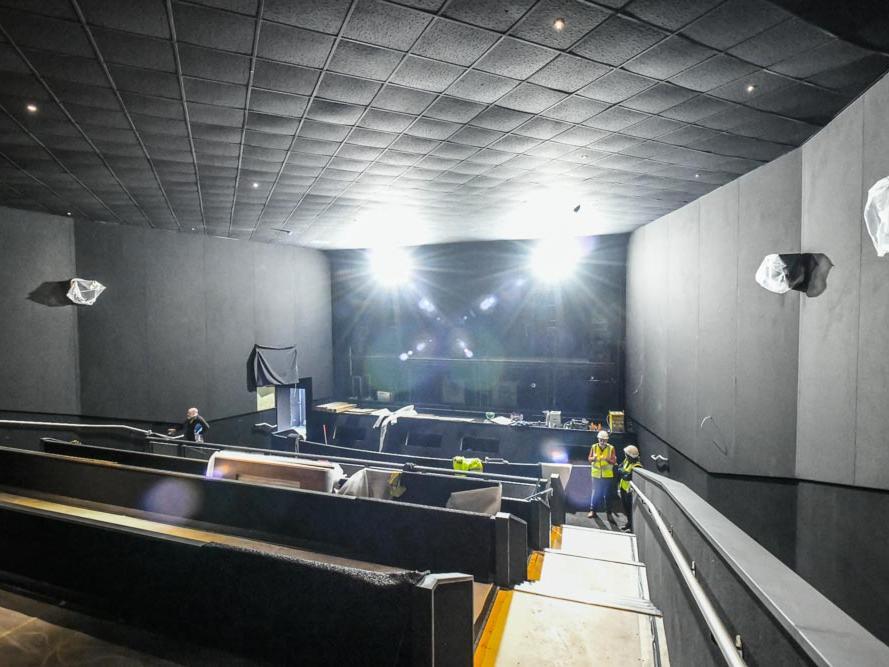 Two of the Odeon's screens are already up and running in 'Luxe' mode - however work continues on several of the other screens. The estimated completion date is March.