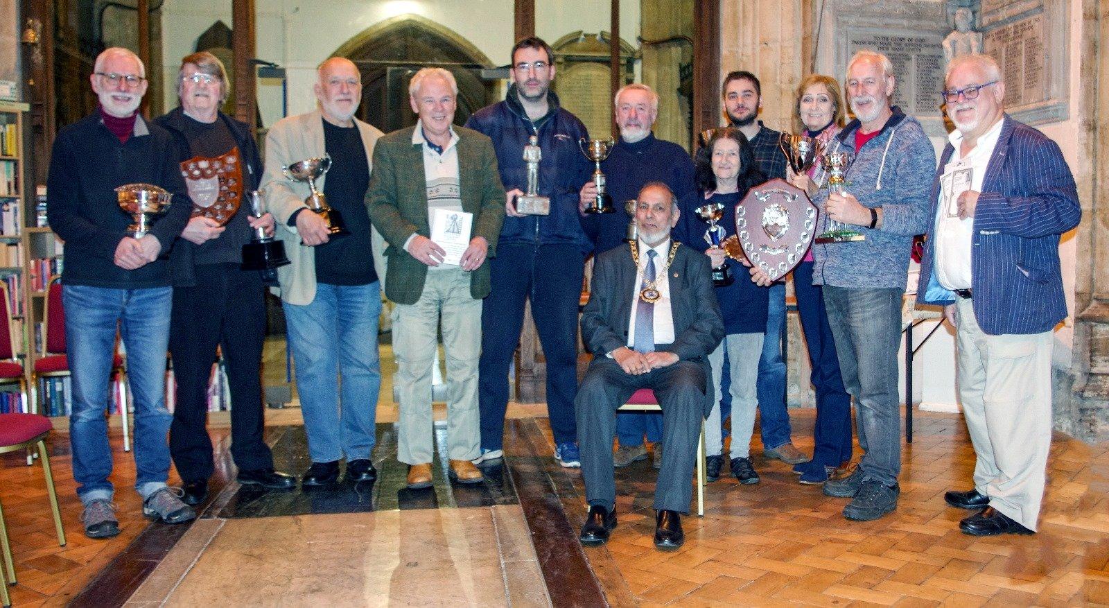 The award winners with Mayor of Peterborough Cllr Gul Nawaz
