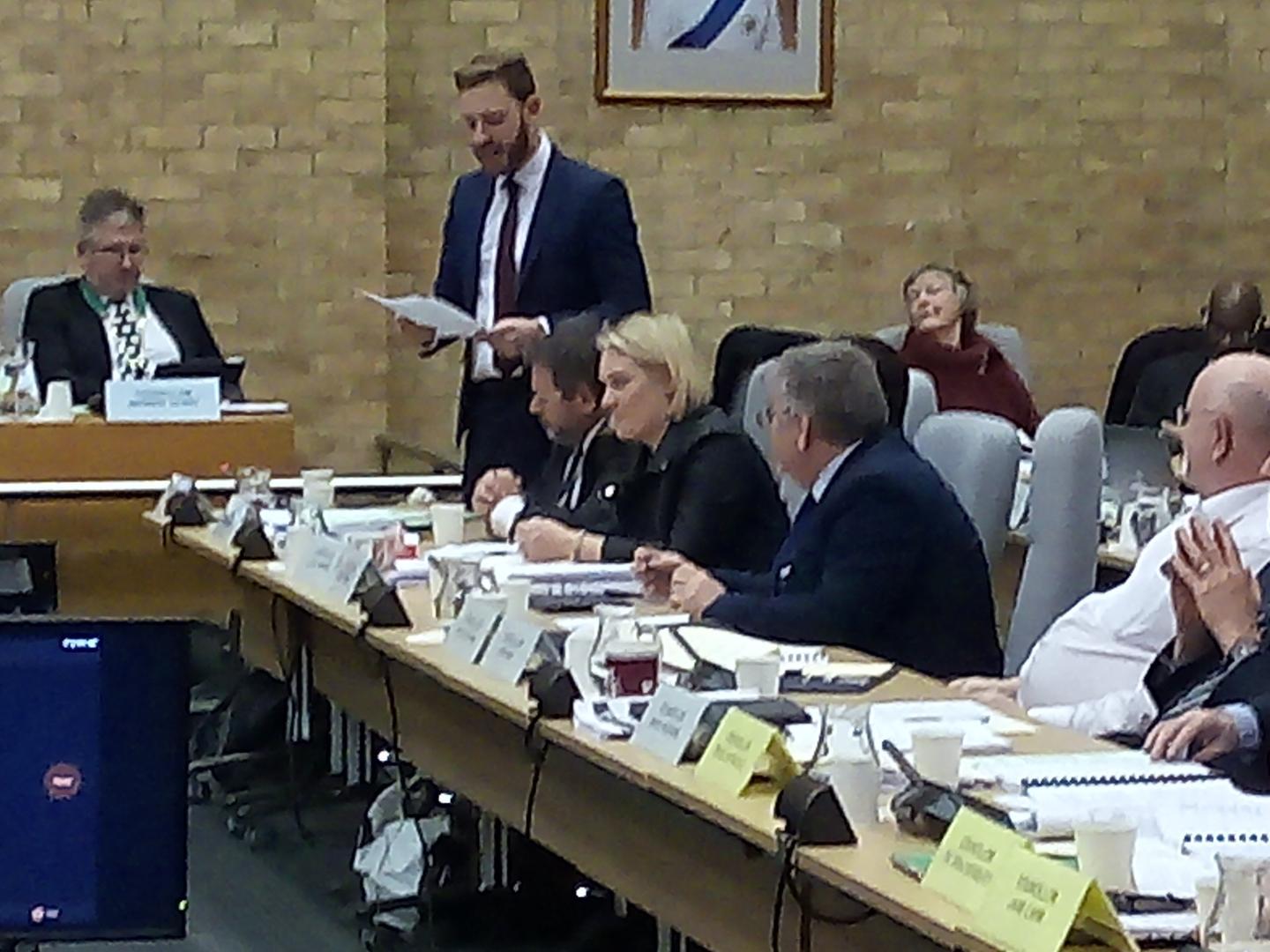 Cllr Walker, who represents the city's Stantonbury ward, proposed a range of amendments. Some, like a new 80,000 pedestrian crossing in Queensway, Bletchley, were accepted. Most were not.