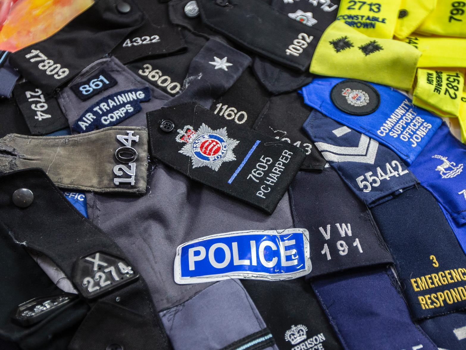 Essex Police made an epaulette to commemorate Thames Valley Police officer PC Harper. Photo: Kirsty Edmonds.