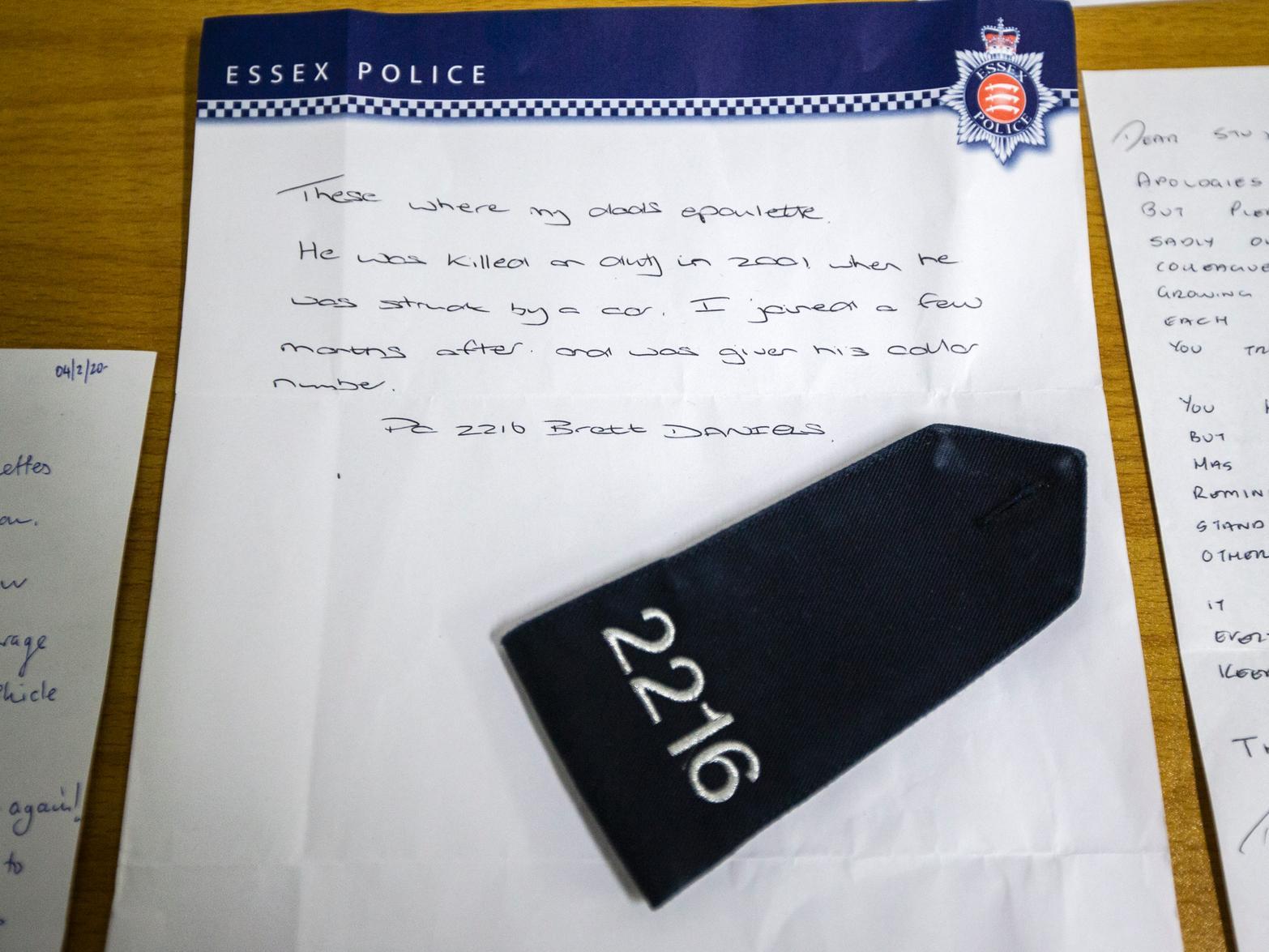 Along with the thousands of epaulettes donated, there were also a lot of personal letters. Photo: Kirsty Edmonds.