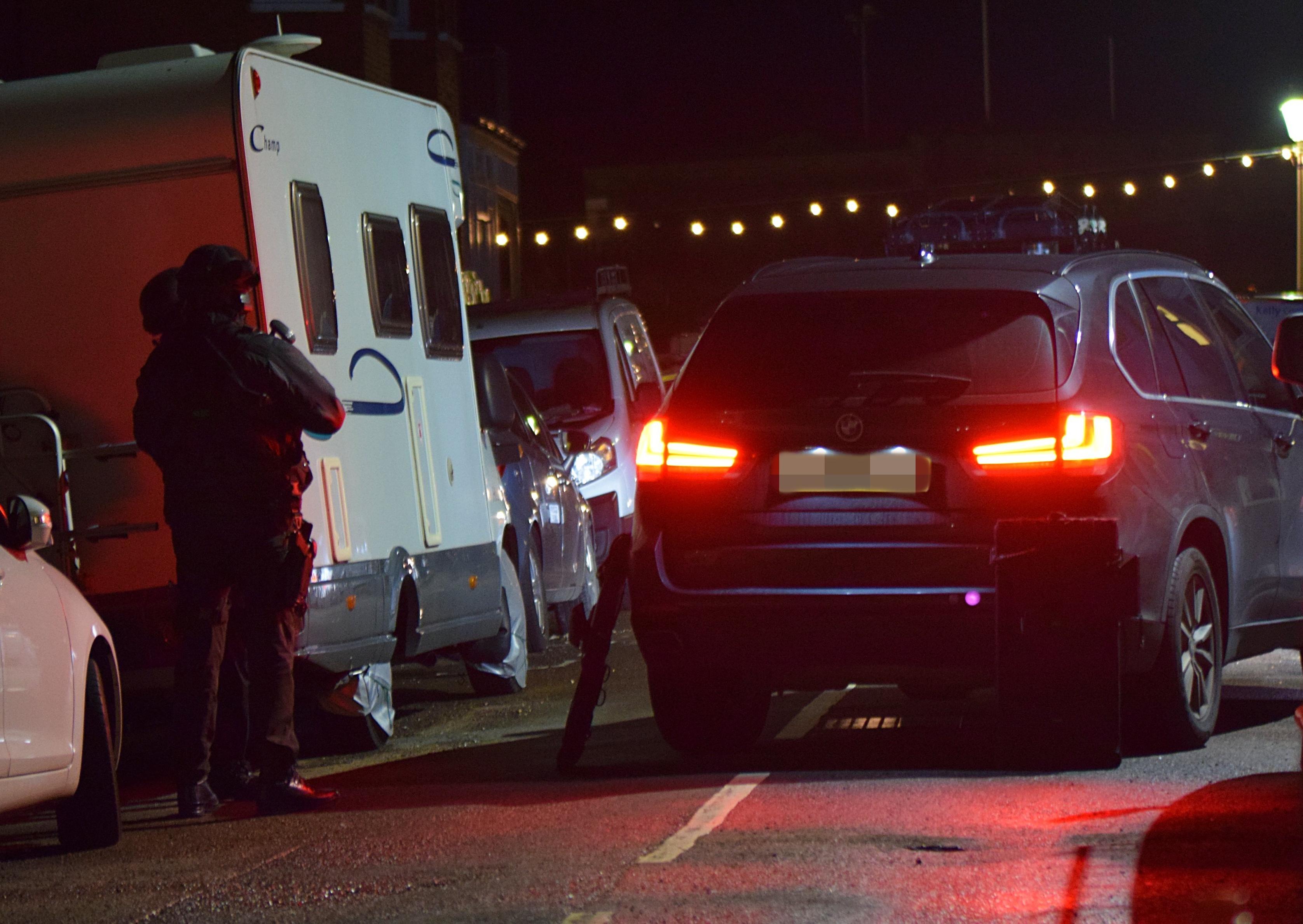 An Eastbourne man was arrested after a three hour stand-off with armed police in Redoubt Road on Saturday evening. Photo by Dan Jessup
