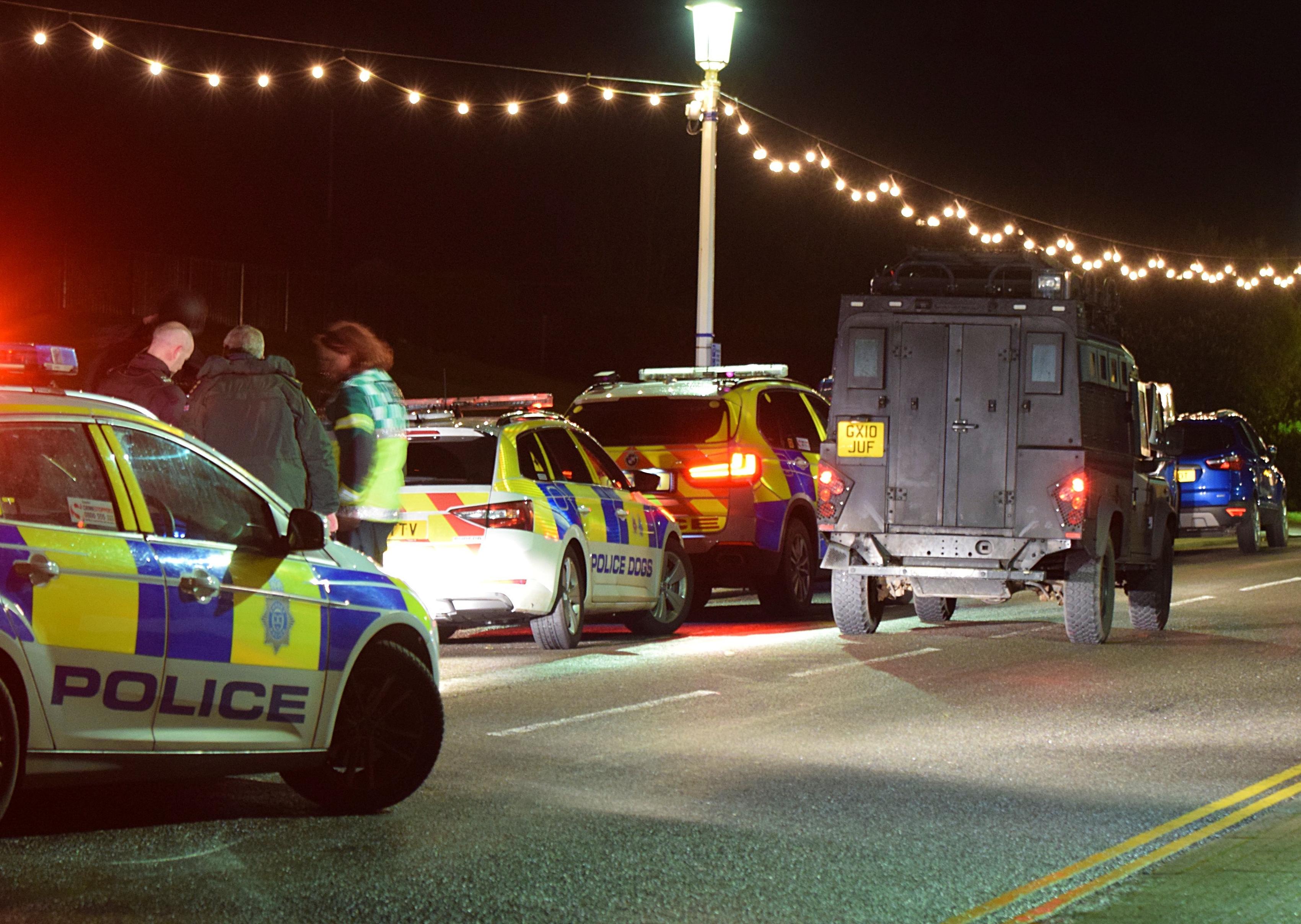 An Eastbourne man was arrested after a three hour stand-off with armed police in Redoubt Road on Saturday evening. Photo by Dan Jessup