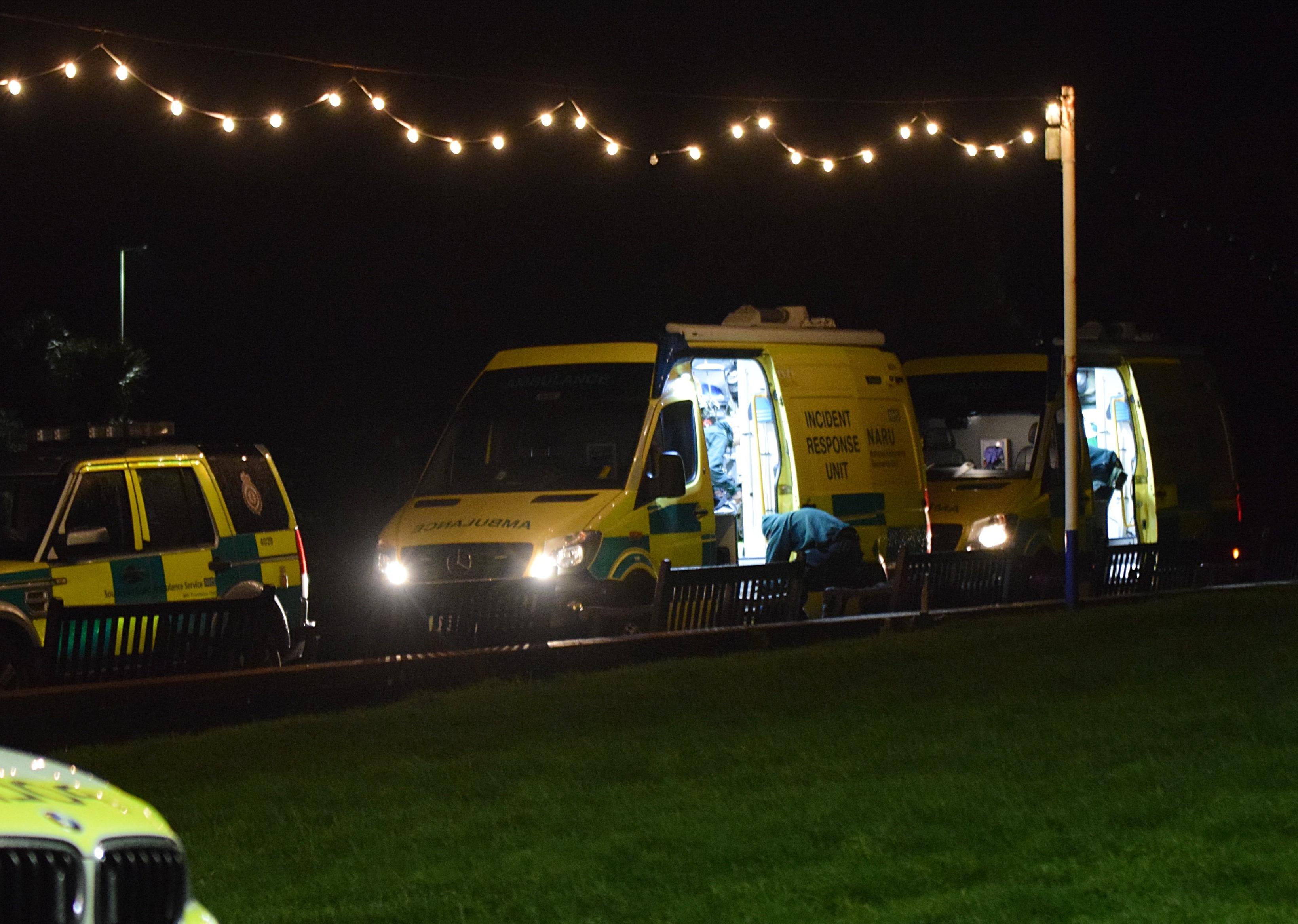 An Eastbourne man was arrested after a three hour stand-off with armed police in Redoubt Road on Saturday evening. Photo by Dan Jessup