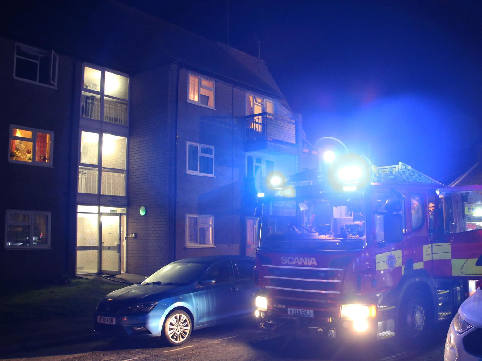 A large snake was rescued from a flat fire in Argyle Court, Bognor Regis