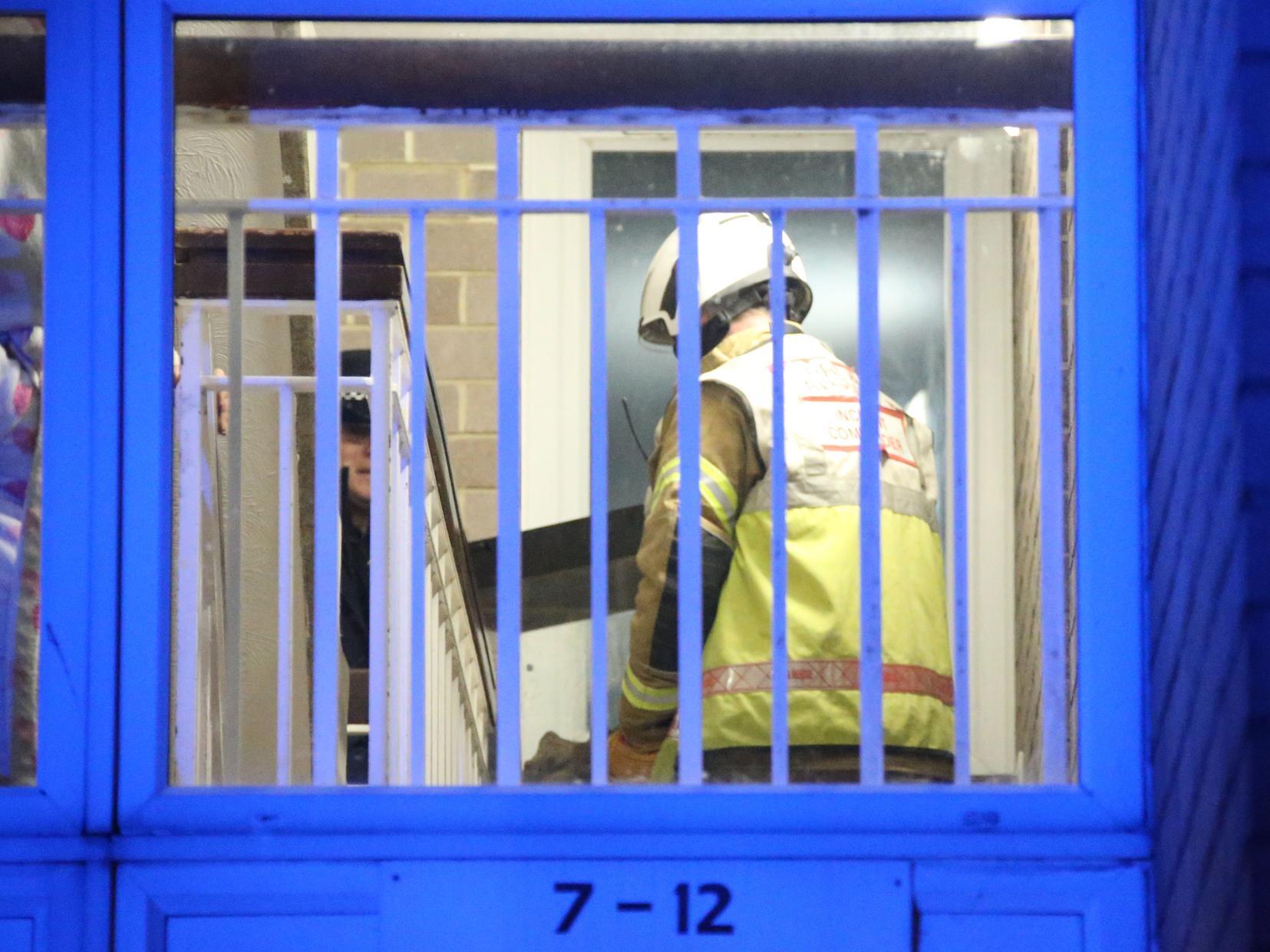 The scene of the fire at Argyle Court, Bognor Regis