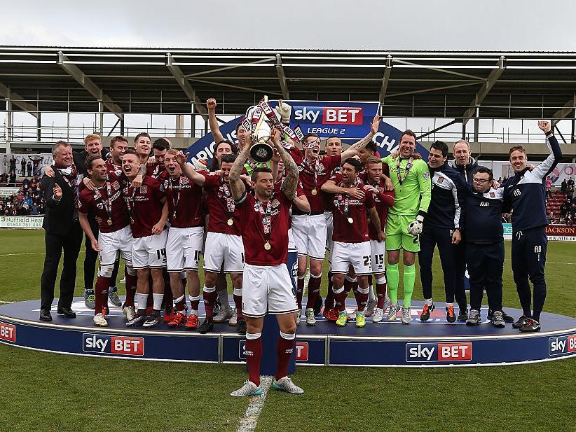 A memorable season for the Cobblers as they won the title with a massive 99 points, well clear of second-placed Oxford (86) and Bristol Rovers (85) in third. As for the play-offs, AFC Wimbledon were seventh with 75 points.